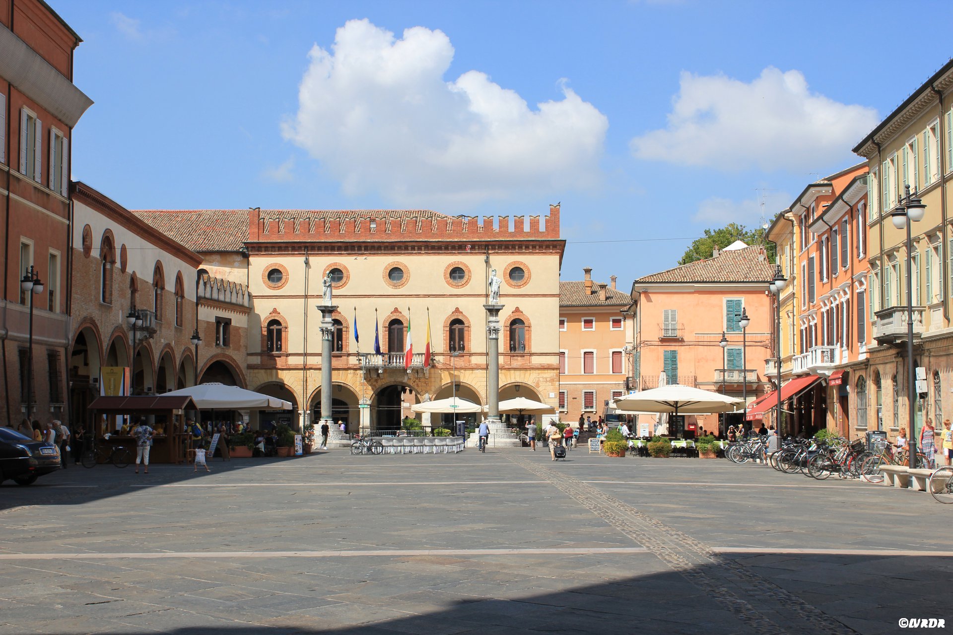 La place Popolo à Ravenne